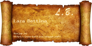 Laza Bettina névjegykártya